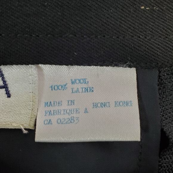 Vintage A.M. Beretta Paris Pencil Skirt Size 4 Black Light Wool Career Office - Picture 6 of 11